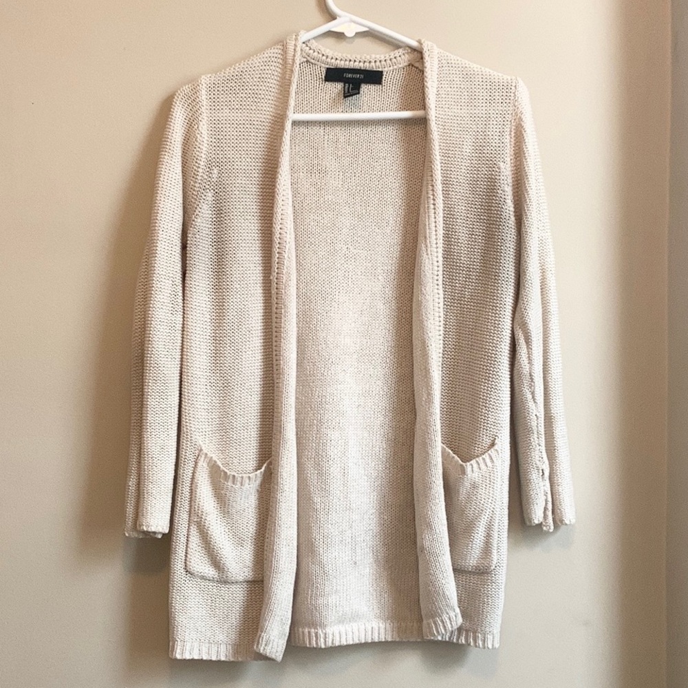 Oatmeal knitted cardigan
